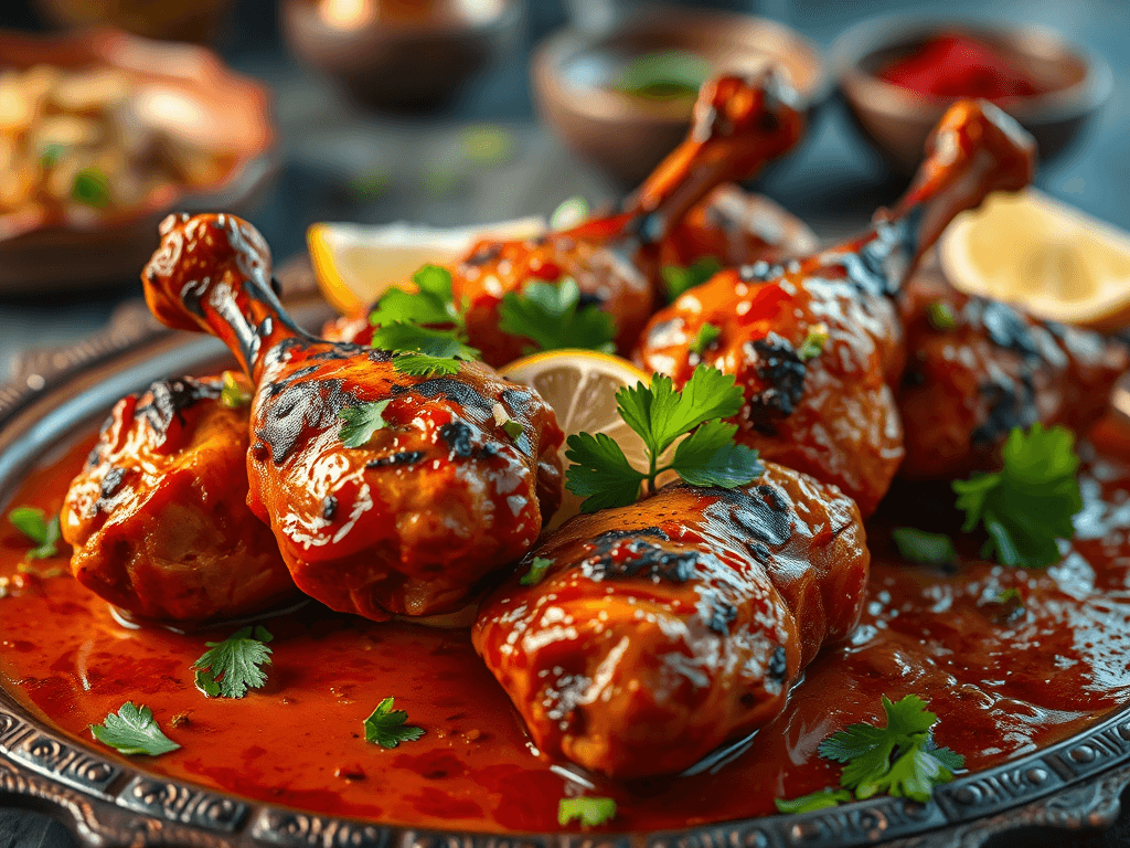 دجاج تندوري: وصفة هندية مشوية بنكهة مميزة