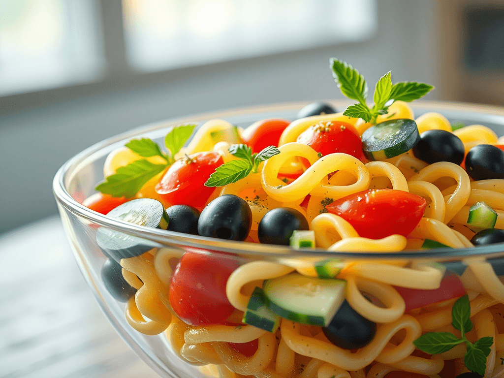 كيفية إعداد سلطة المكرونة الباردة بسهولة